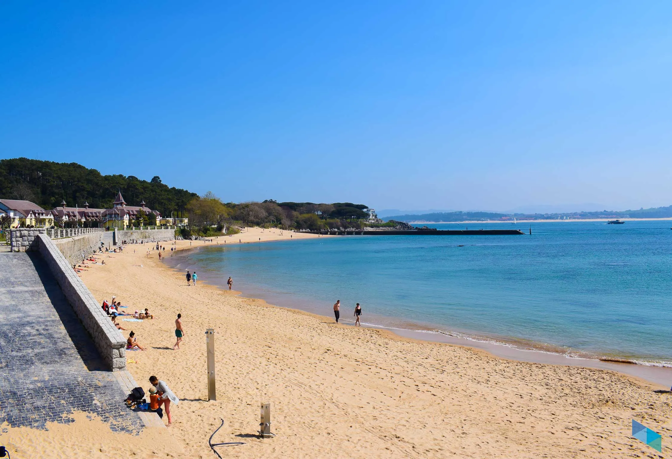 Playa de la Magdalena en Santander Playa de la Magdalena en Santander