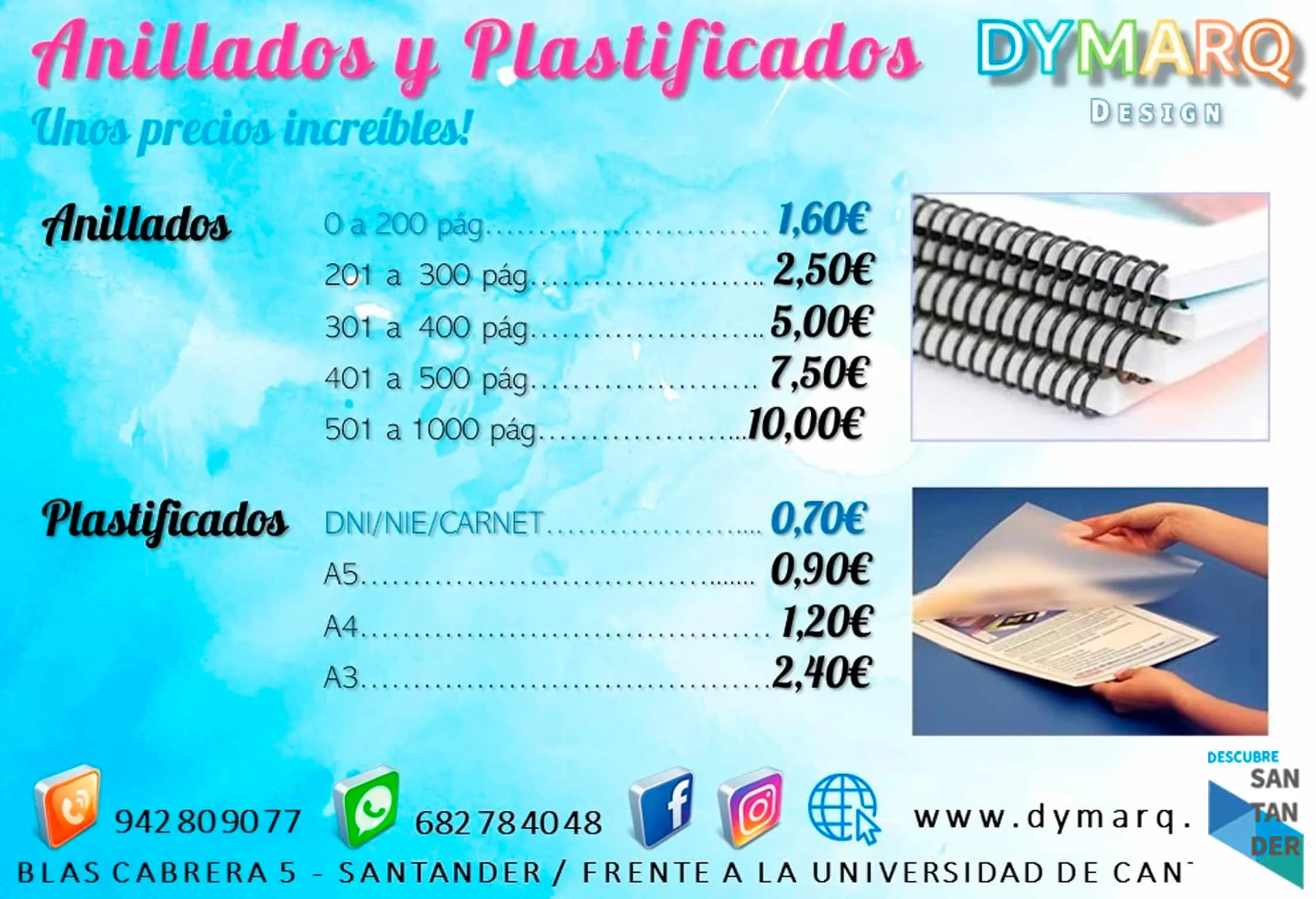 Los mejores precios en plastificados - Dymarq Desgin Los mejores precios en plastificados - Dymarq Desgin