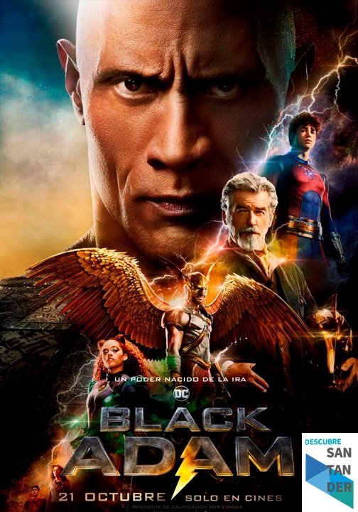 Cartelera Santander Black Adam Cartelera Santander Black Adam
