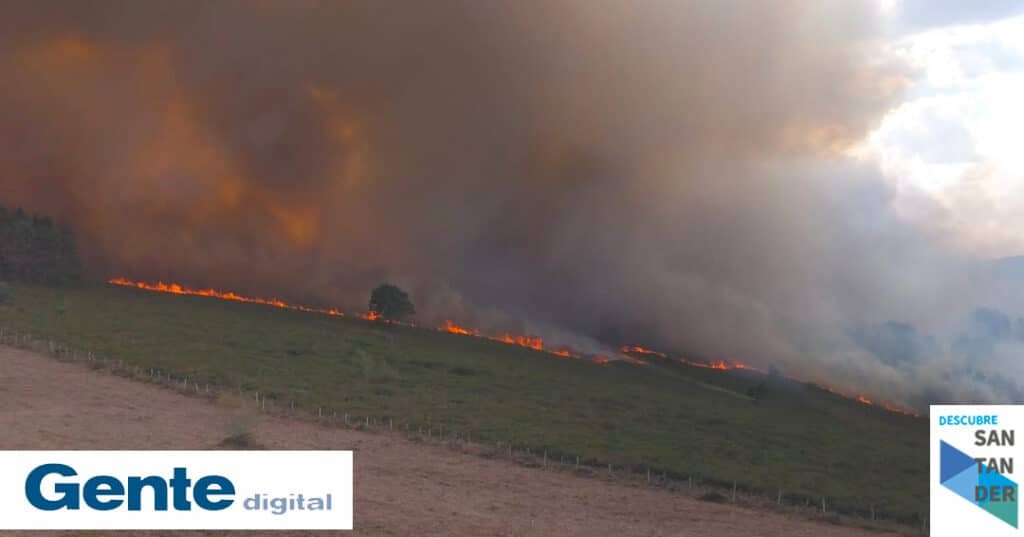 Noticias Santander Peligroso incendio provocado en Cantabria