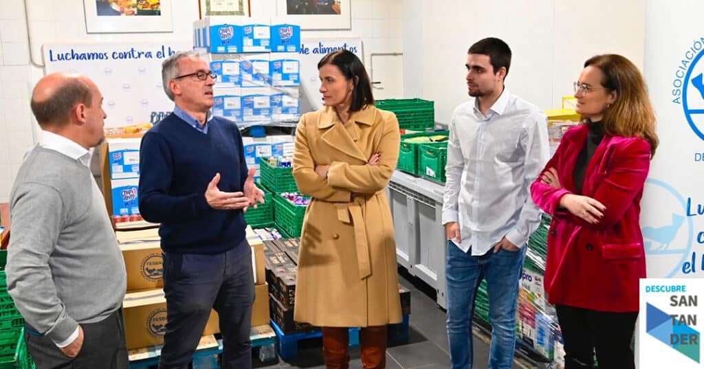 Noticias Santander Santander y Ecovidrio entregan más de 1.160 kilos de comida al Banco de Alimentos