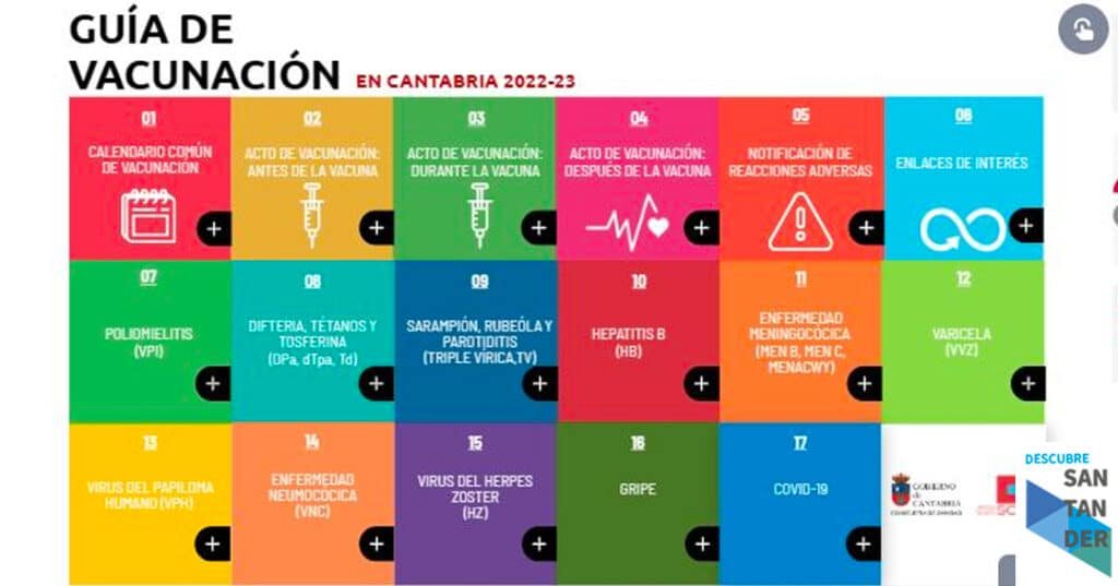 Noticias Santander El SCS lanza un portal web con información de todas las vacunas del calendario común a lo largo de toda la vida