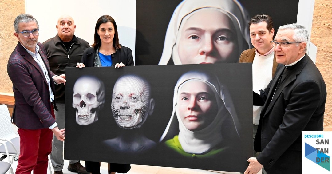Santander presenta la reconstrucción facial de Yllana una santanderina hallada en Los Azogues