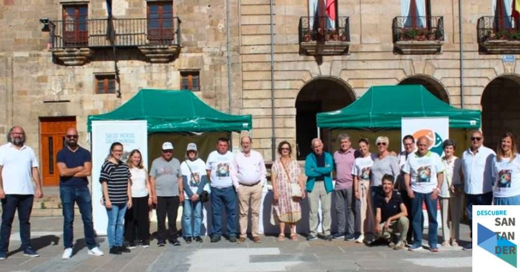 Noticias Reinosa Conmemoración en la Plaza de España del día mundial de la salud mental