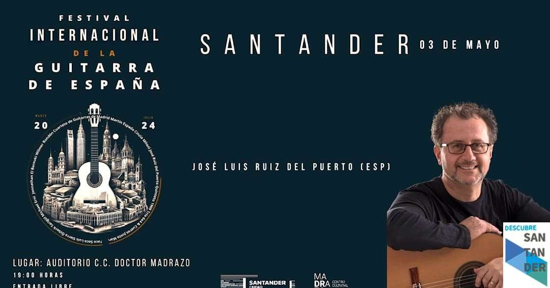 Eventos Santander A propósito de Francisco Tárrega recital de guitarra a cargo del maestro José Luis Ruiz del Puerto