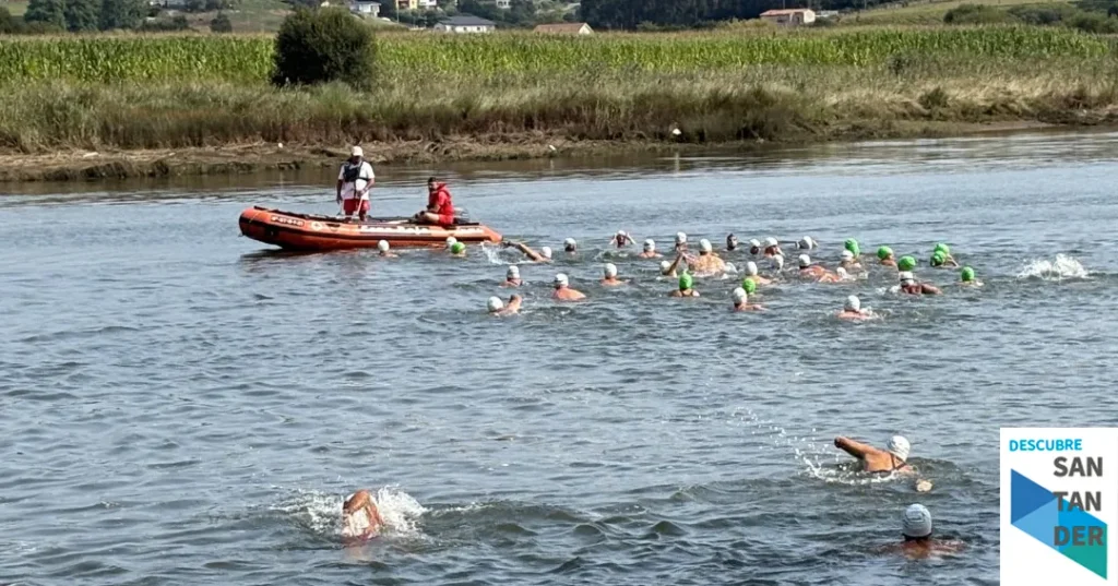 Noticias Piélagos Cerca de 90 de nadadores participaron este fin de semana en el ascenso a nado al río Pas