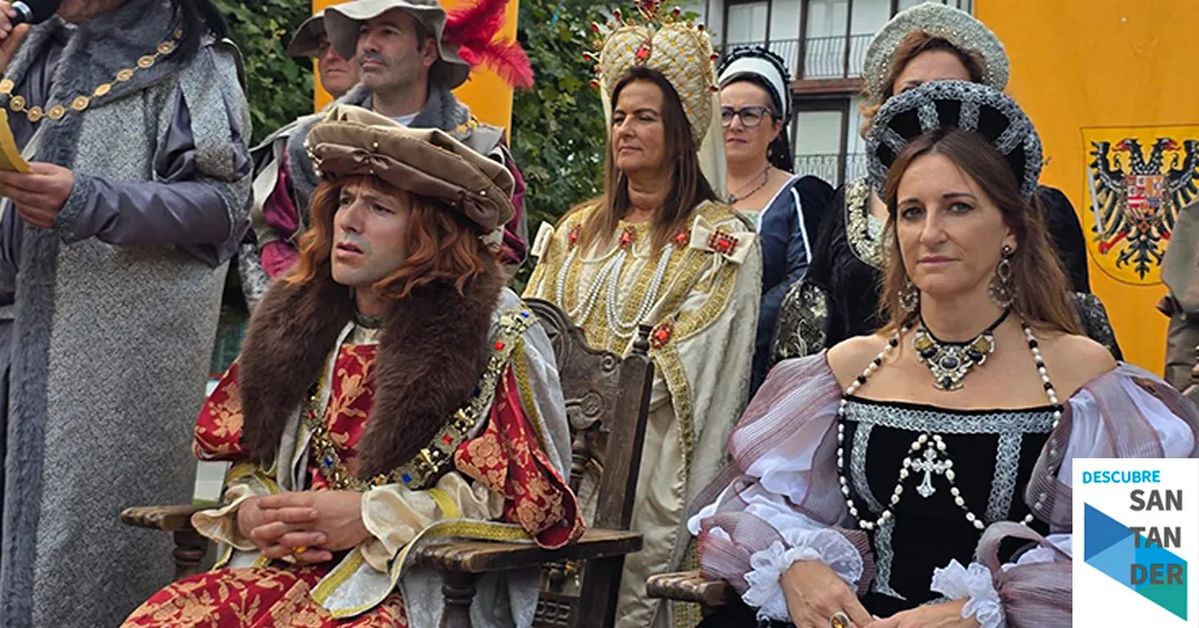 Gómez del Río participa en la recreación de la llegada del emperador Carlos V a San Vicente de la Barquera