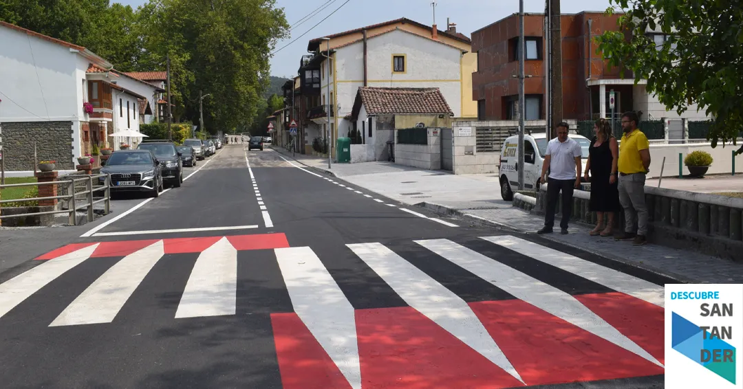 Piélagos mejora la seguridad vial en el centro urbano de Oruña