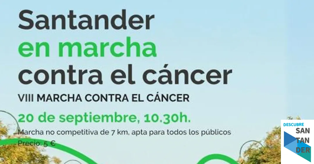 Santander acogerá este sábado 20 la ‘VIII Marcha de las cinco playas’ contra el cáncer