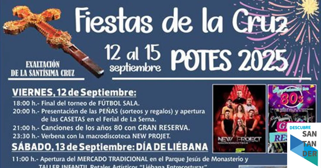 Programa completo fiestas de la Cruz 2025 Potes