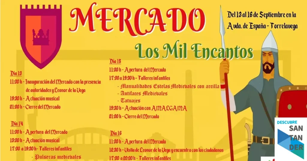 Programa completo mercado Los Mil encantos en Torrelavega 2025