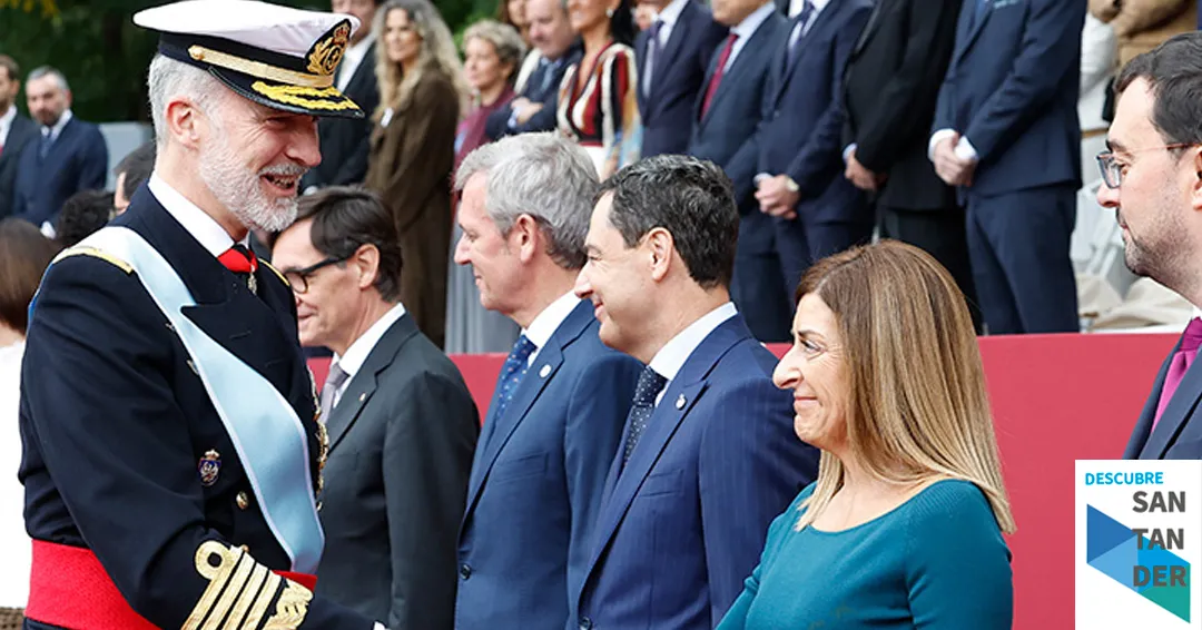 Buruaga asiste en Madrid al homenaje a la bandera y al desfile militar con motivo de la Fiesta Nacional de España