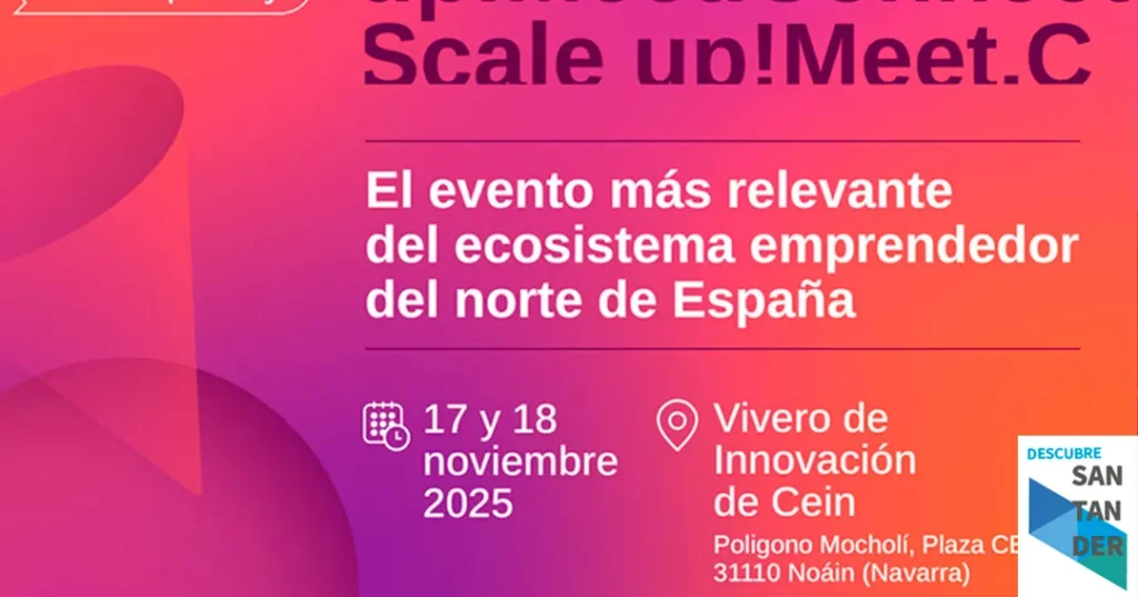 Noticias Santander SODERCAN impulsa la presencia de emprendedores en el Startup Day de Pamplona el 17 y 18 de noviembre