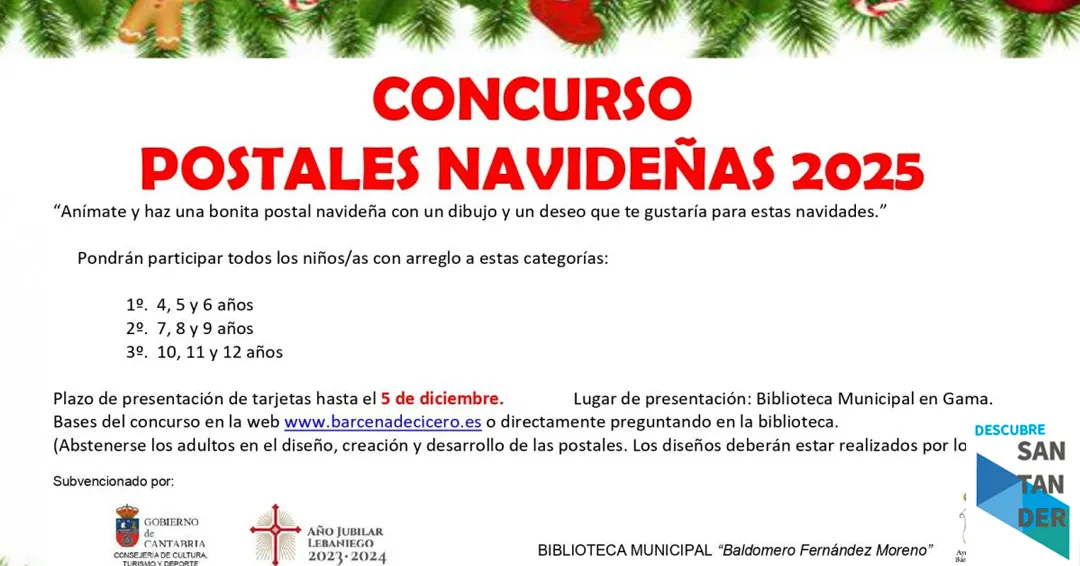Concurso postales navideñas Bárcena de Cicero 2025