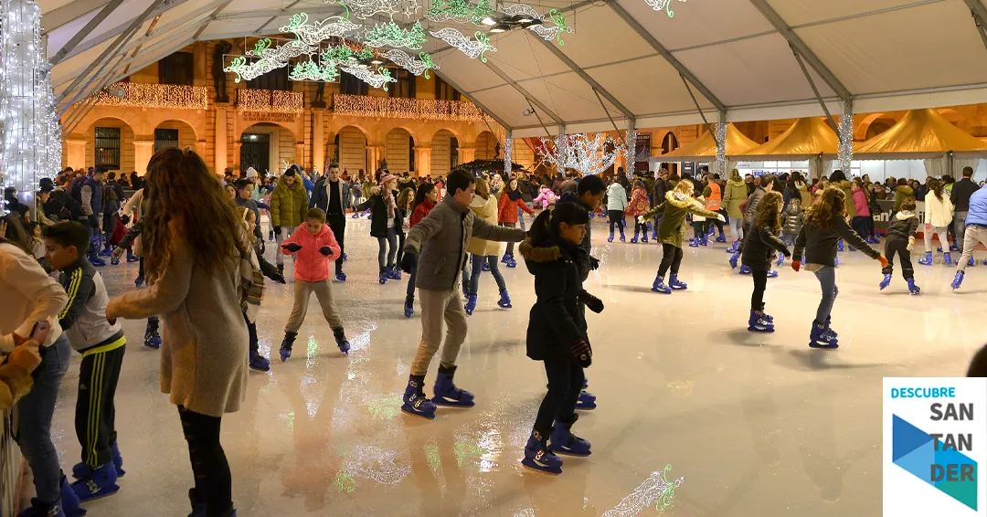 Inauguración pista de hielo Santander 2025