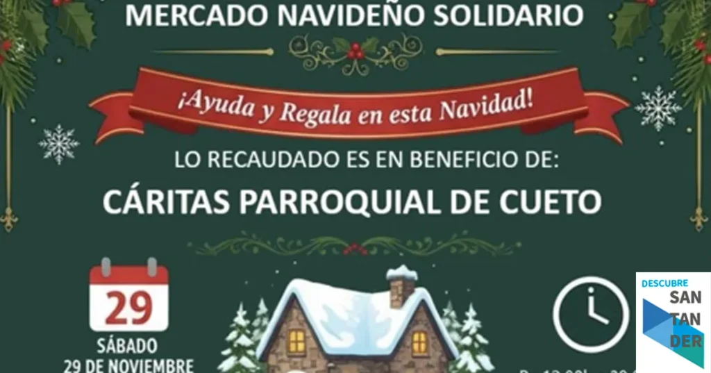 Mercado Navideño Solidario en Cueto 2025