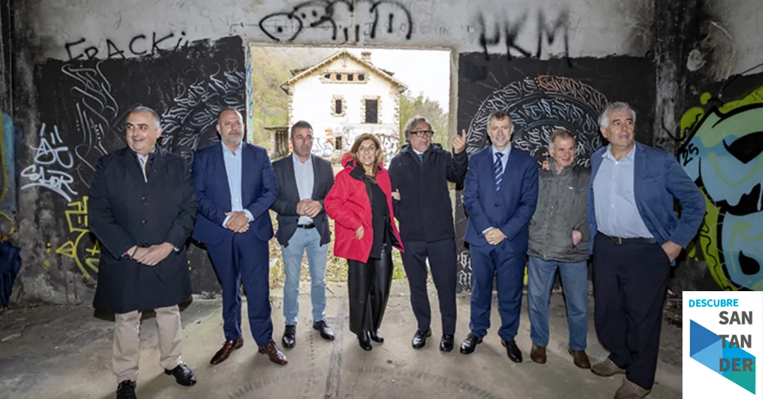 Buruaga destaca que “las máquinas por fin llegan a la Engaña” con el inicio de las obras de la senda verde desde la estación de Yera