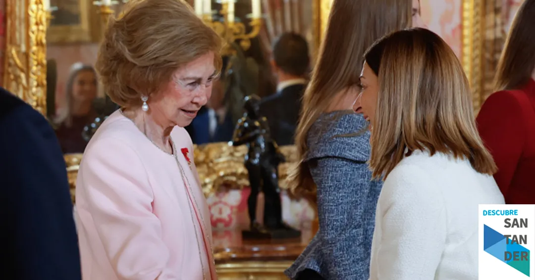 La presidenta Buruaga asiste en el Palacio Real de Madrid a la ceremonia de entrega del Toisón de Oro