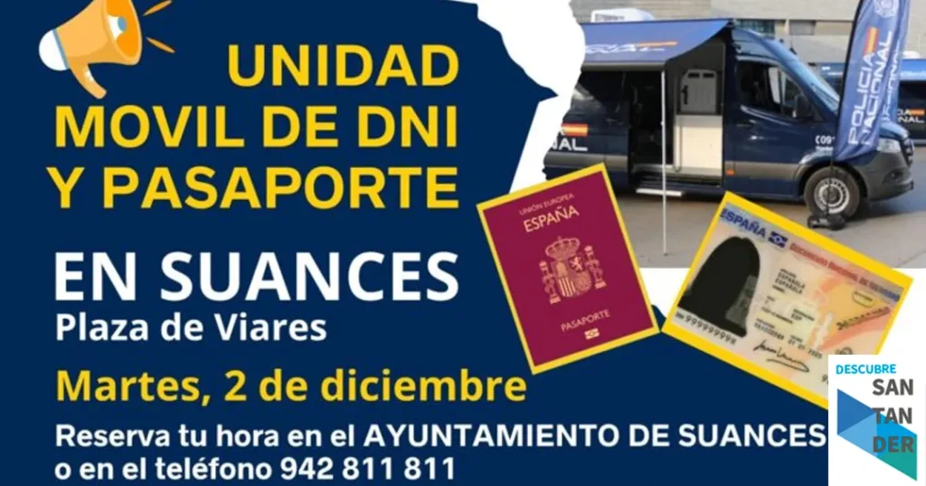 Noticias suances El servicio VIDOC de la Policía Nacional expedirá nuevamente DNI y Pasaportes en Suances el próximo 2 de diciembre