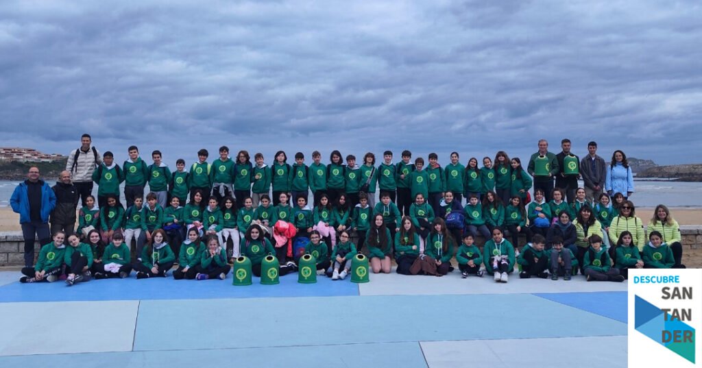 Noticias Suances Escolares del Portus Blendium participan en una jornada de sensibilización ambiental promovida por Ecovidrio y la asociación Paisaje Limpio