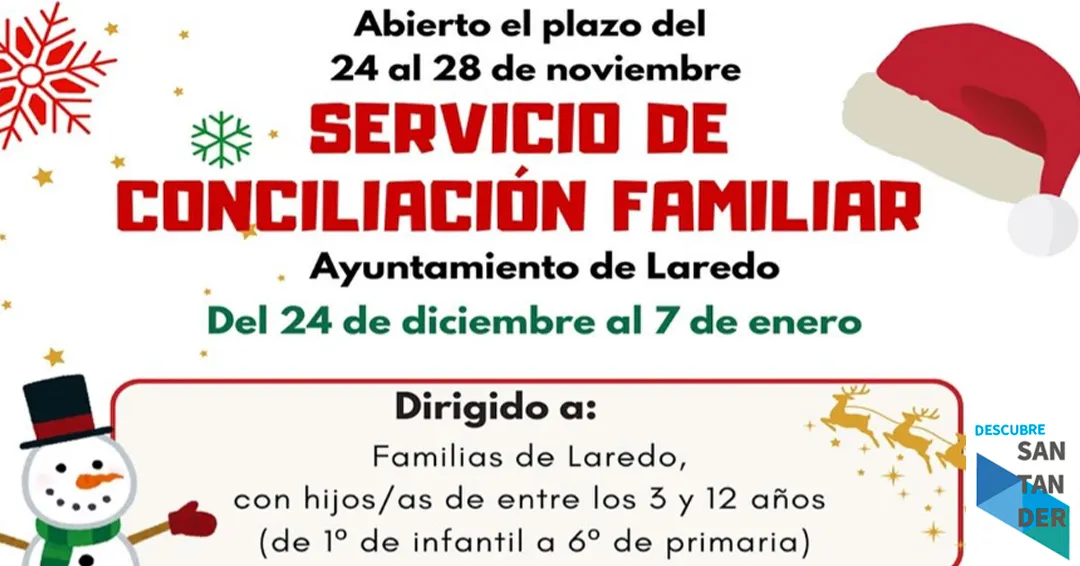 Servicio de conciliación familiar Navidad Laredo 2025