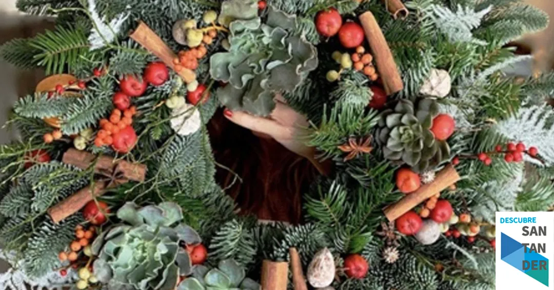 Taller coronas navidad Noja 2025