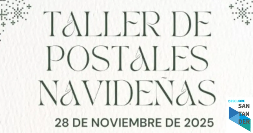 Taller de postales navideñas en Los Tojos 2025