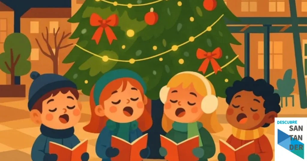 Noticias Reinosa Villancicos cantados por escolares para dar la bienvenida a la Navidad