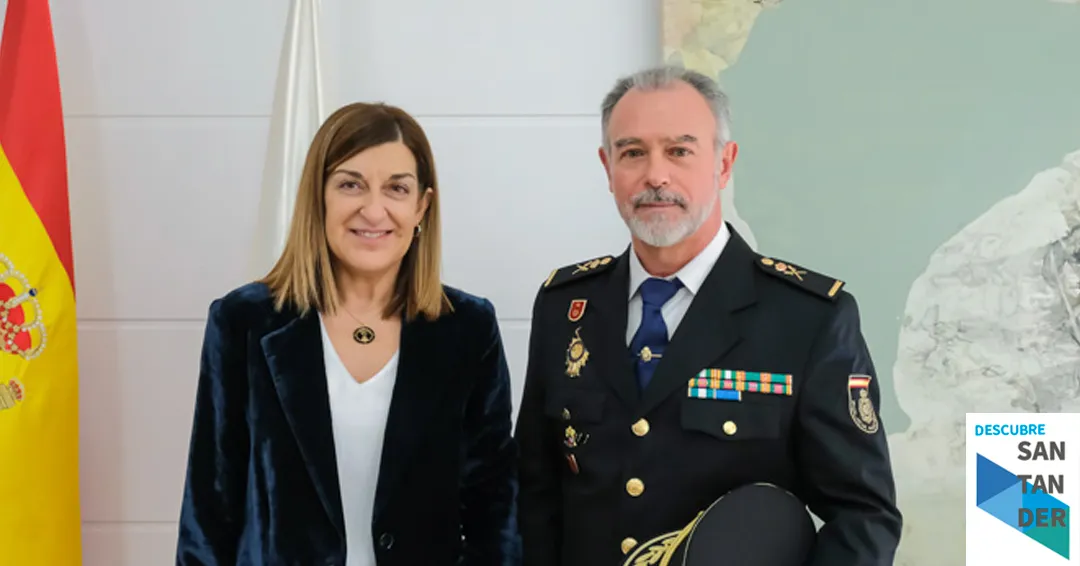 Buruaga ofrece la colaboración institucional del Gobierno al nuevo jefe superior de Policía en Cantabria