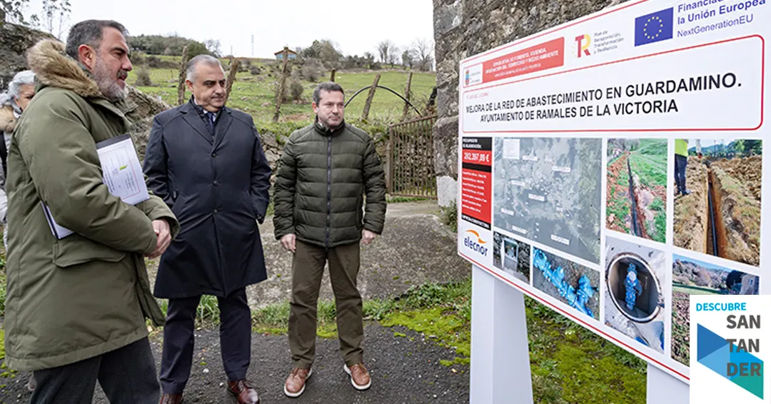 El Gobierno de Cantabria mejora la red de abastecimiento de agua del barrio de Guardamino en Ramales de la Victoria