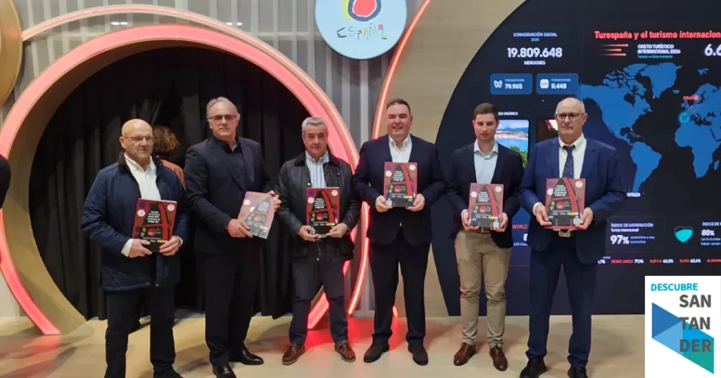 Noticias Miera El Ayuntamiento de Miera recibe en FITUR 2026 el distintivo del proyecto Rock Artpoint CARP de arte rupestre