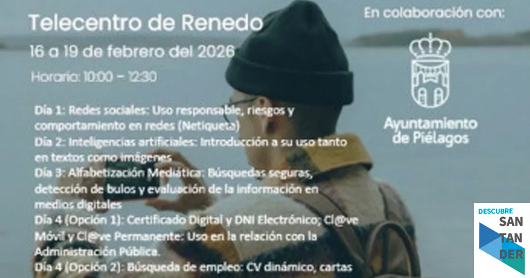 Piélagos y Cantabria Digitaliza invitan a los jóvenes del municipio a pasar de principiantes a expertos digitales en tan solo 4 días
