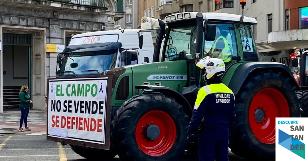 Corte de calles 29 de enero 2026 en Santander por manifestación