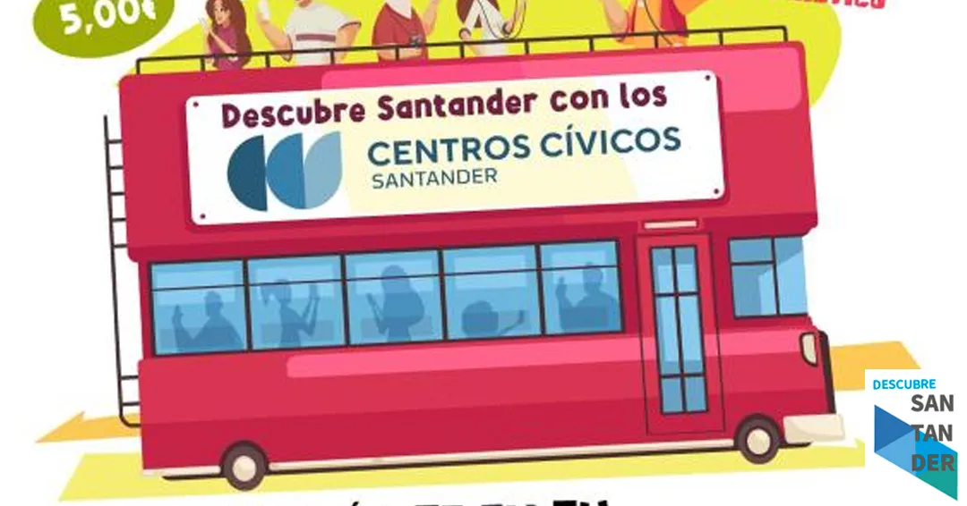 Los centros cívicos organizan visitas al Palacio de la Magdalena y tour en el bus turístico