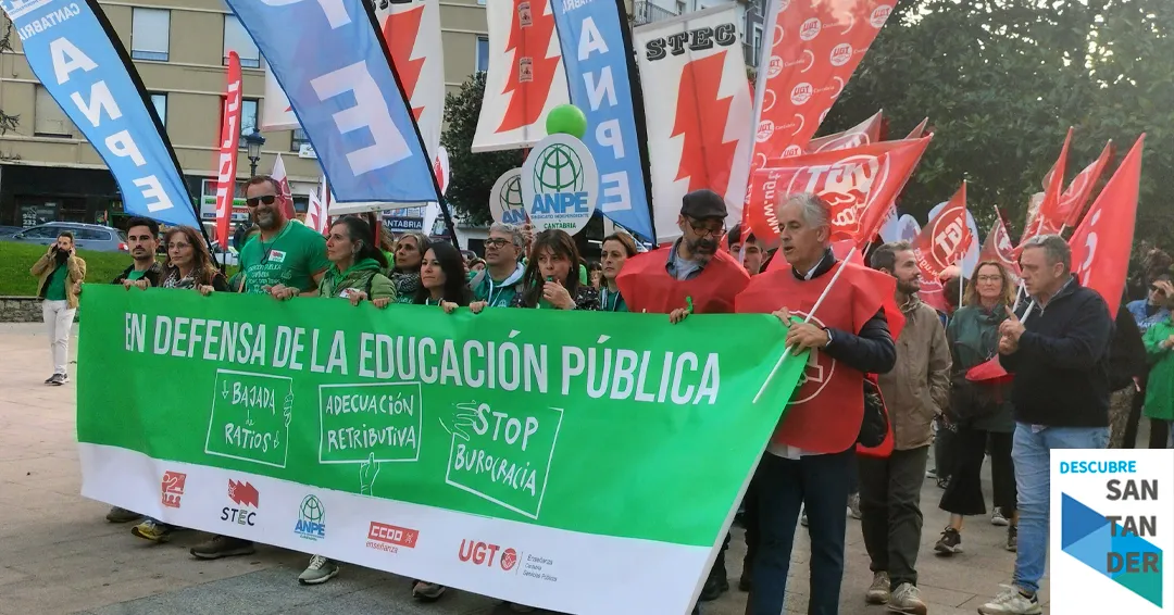 La Junta de Personal Docente reanuda la marea verde con una manifestación en Santander el sábado 14 de marzo