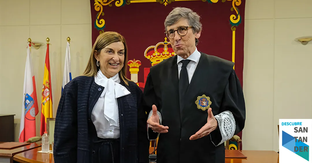 Buruaga asiste a la toma de posesión de José Arsuaga como presidente del Tribunal Superior de Justicia de Cantabria