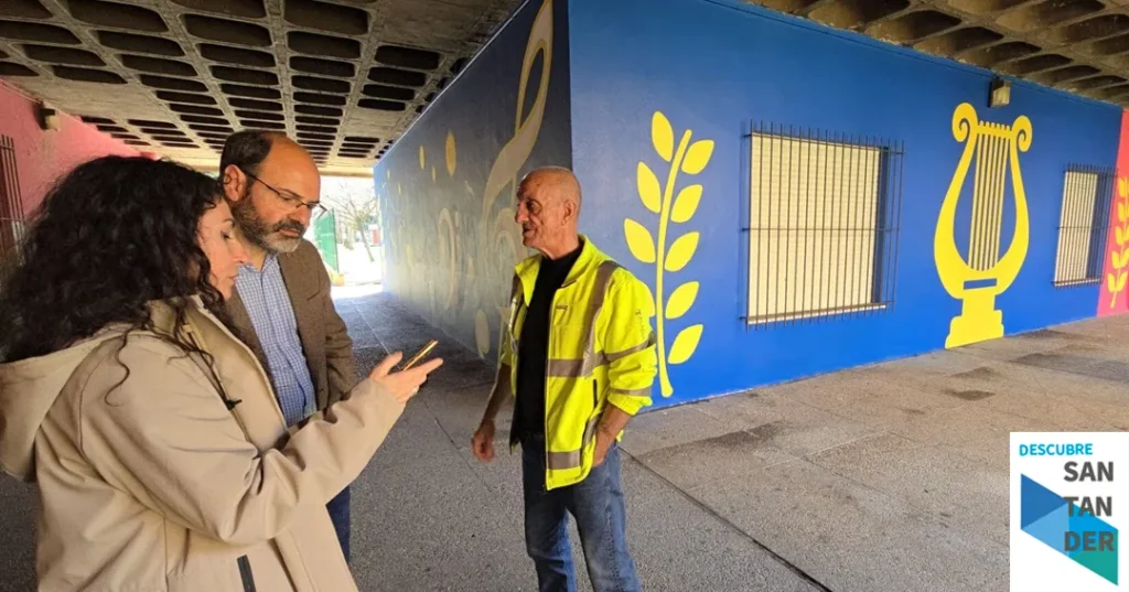 Noticias Torrelavega El Ayuntamiento de Torrelavega culmina el mural del Patronato Municipal de Educación y de la sede de la Banda Municipal de Música