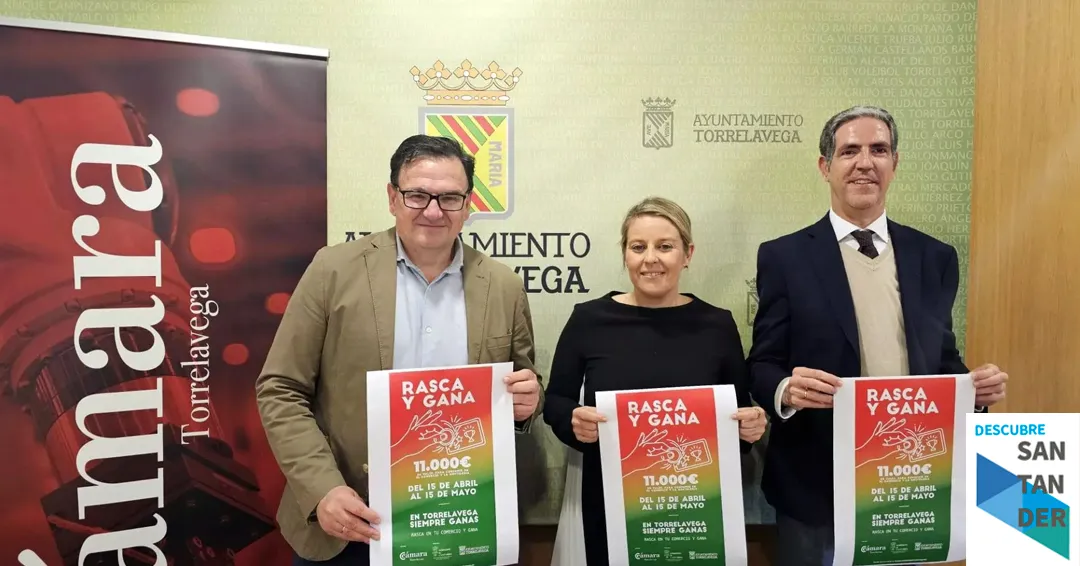 Torrelavega lanza la campaña comercial “Rasca y Gana” con 11.000 euros en premios para incentivar las compras