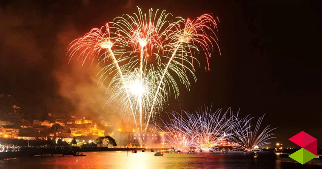 Horario fuegos artificiales fiestas Santoña 2026